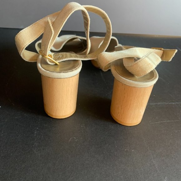 Yves St Laurent YSL Vintage womens strappy heeled sandals - Picture 3 of 6